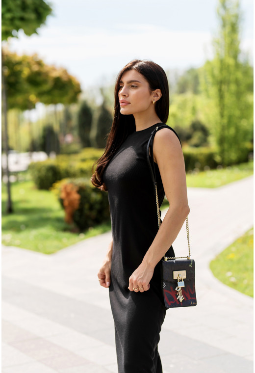 Чорна сукня рубчик з відкритою спиною —  426877. Maritel. Зображення 3 Чорна сукня рубчик з відкритою спиною —  426877. Maritel. Зображення 3