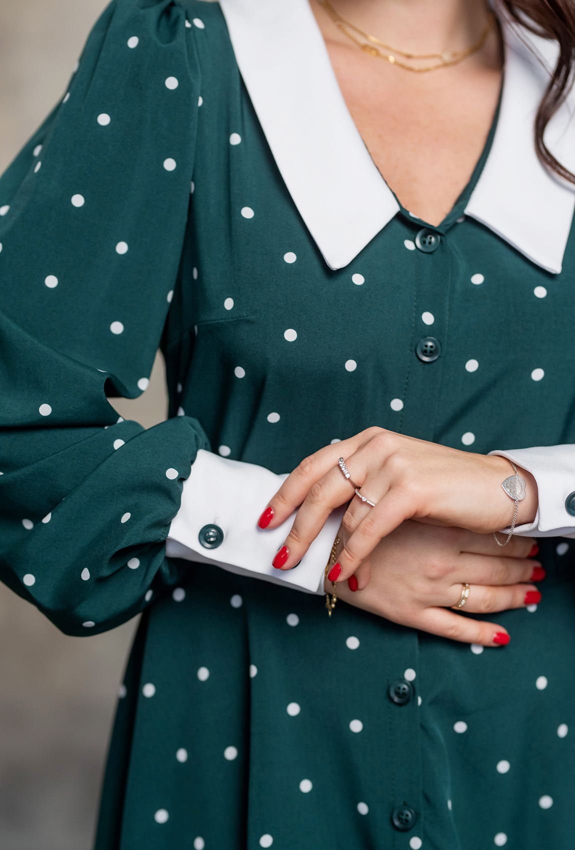 Изумрудное платье софт с воротником — 245732. Maritel. Изображенние 3 Изумрудное платье софт с воротником — 245732. Maritel. Изображенние 3