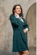 Изумрудное платье софт с воротником — 245732. Maritel. Изображенние 1 Изумрудное платье софт с воротником — 245732. Maritel. Изображенние 1