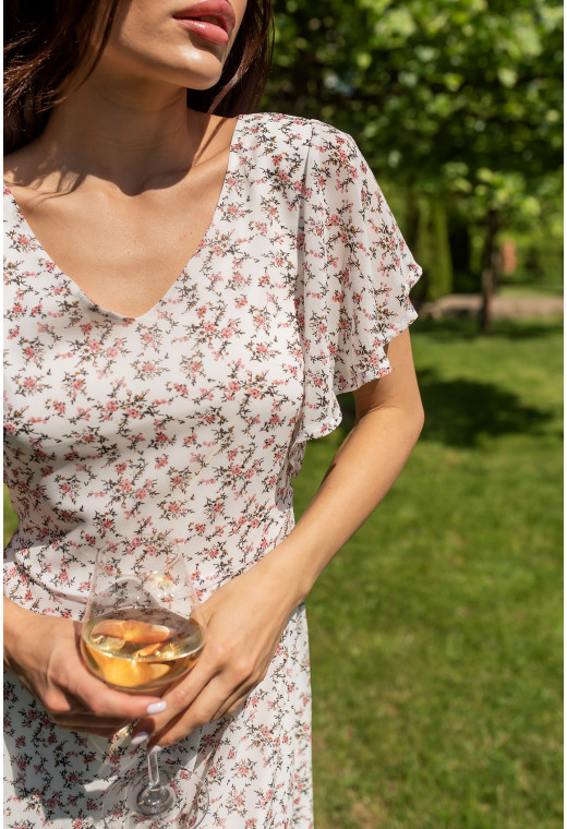 Біла шифонова сукня сонце — 401275. Maritel. Зображення 1 Біла шифонова сукня сонце — 401275. Maritel. Зображення 1