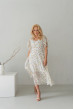 Біла шифонова сукня сонце міді — 401240. Maritel Біла шифонова сукня сонце міді — 401240. Maritel