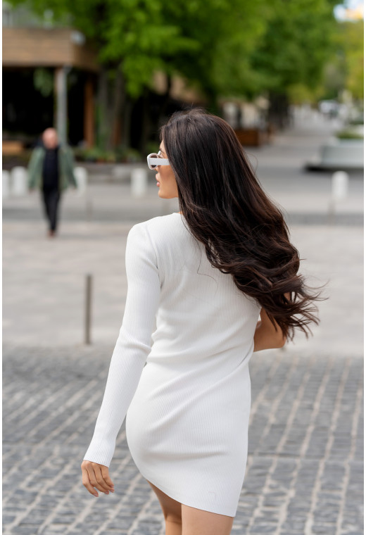 Біла сукня з одним рукавом —  661197. Maritel. Зображення 3 Біла сукня з одним рукавом —  661197. Maritel. Зображення 3