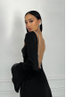 Чорна шовкова сукня з відкритою спиною — 877180. Maritel. Зображення 2 Чорна шовкова сукня з відкритою спиною — 877180. Maritel. Зображення 2