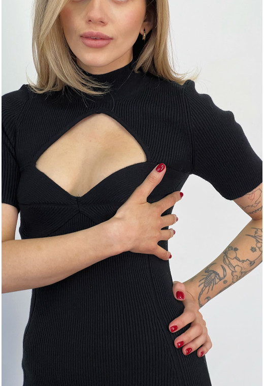 Чорна сукня з виділеним бюстом — 219062. Maritel. Зображення 3 Чорна сукня з виділеним бюстом — 219062. Maritel. Зображення 3