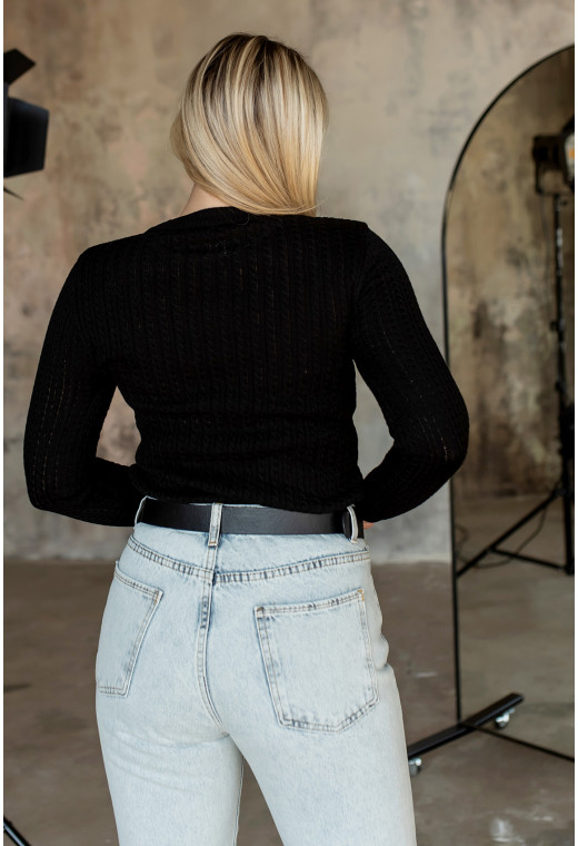 Чорний весняний светр — 862045. Maritel. Зображення 2 Чорний весняний светр — 862045. Maritel. Зображення 2