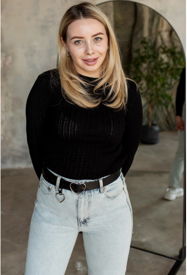 Чорний весняний светр. Maritel. Зображення 11