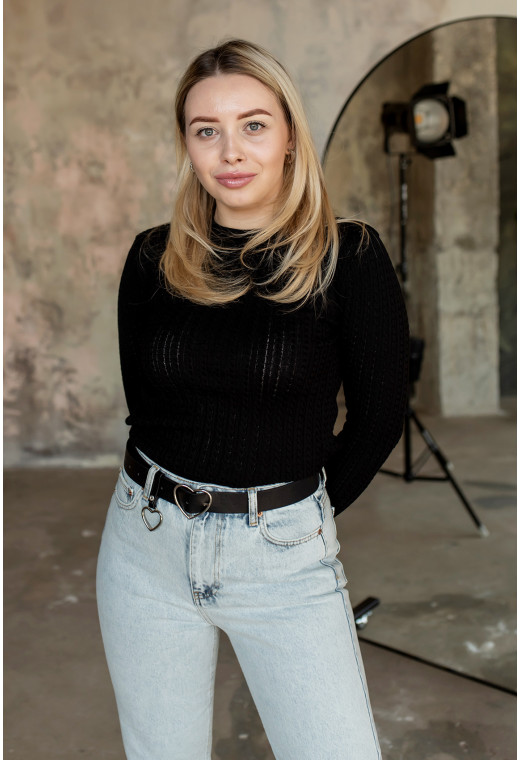 Чорний весняний светр — 862045. Maritel. Зображення 3 Чорний весняний светр — 862045. Maritel. Зображення 3