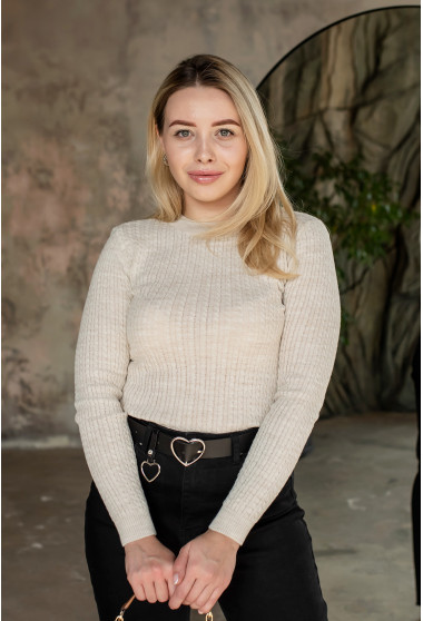 Бежевий весняний светр. Maritel. Зображення 11