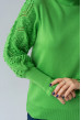 Салатовий светр з ажурним рукавом — 973836. Maritel. Зображення 2 Салатовий светр з ажурним рукавом — 973836. Maritel. Зображення 2