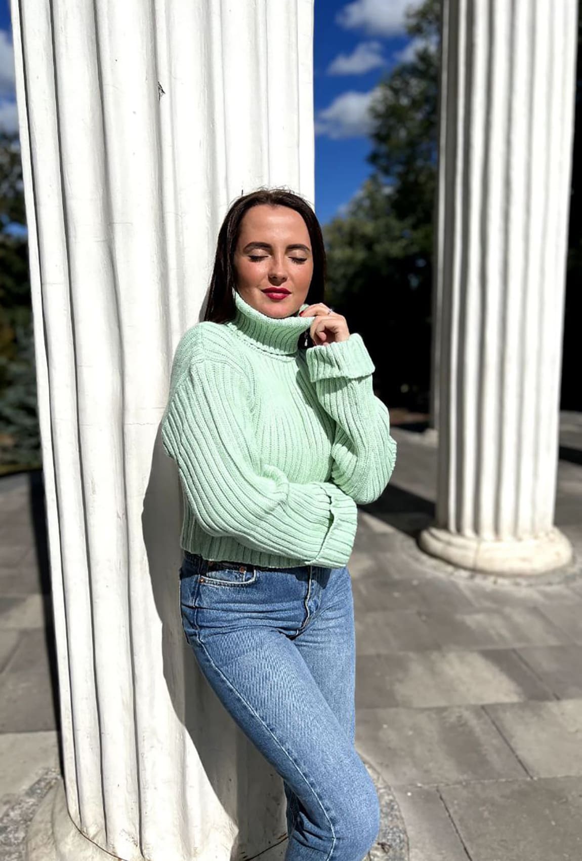 Светр Maritel під горло вкорочений М'ята —  445232. Maritel