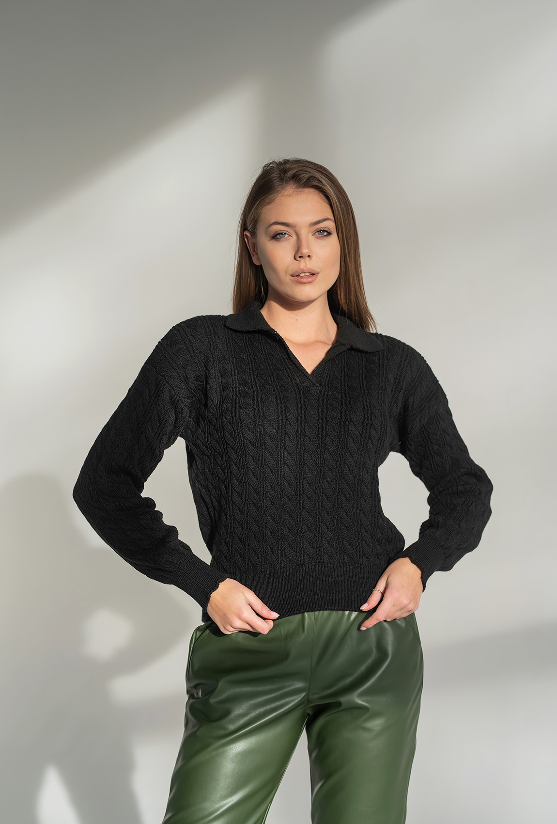 Чорний светр поло — 732031. Maritel Чорний светр поло — 732031. Maritel