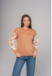 Бежевий светр рукав з декором — 661306. Maritel Бежевий светр рукав з декором — 661306. Maritel