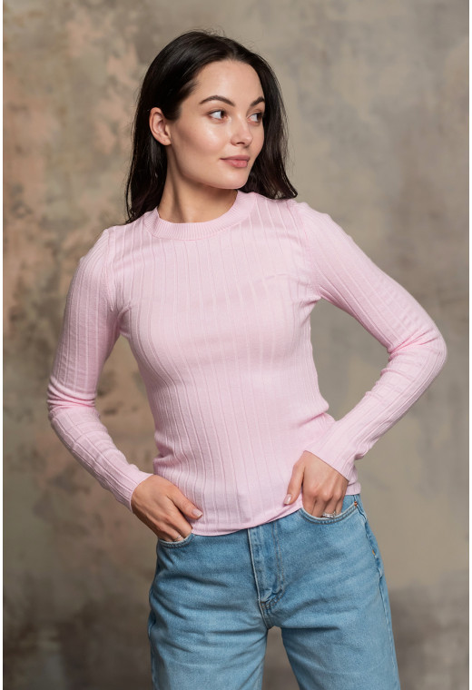 Рожевий светр в рубчик — 591613. Maritel. Зображення 1 Рожевий светр в рубчик — 591613. Maritel. Зображення 1