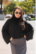 Чорний вкорочений светр. Maritel Чорний вкорочений светр. Maritel