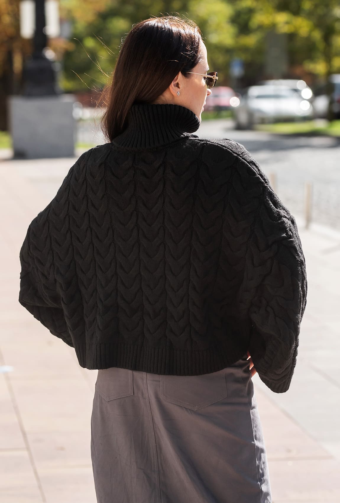 Чорний вкорочений светр —  193549. Maritel. Зображення 1