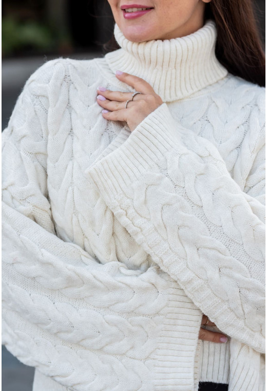 Молочний светр укорочений —  346381. Maritel. Зображення 3 Молочний светр укорочений —  346381. Maritel. Зображення 3