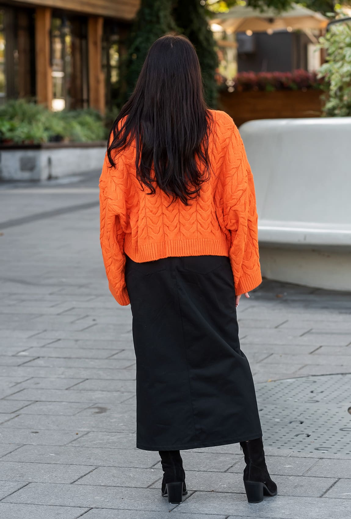 Помаранчевий светр вкорочений —  782488. Maritel. Зображення 1