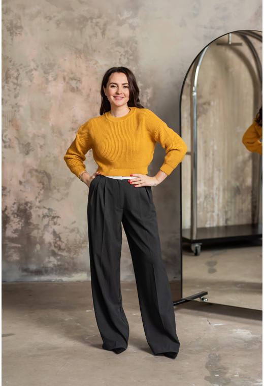 Гірчичний в'язаний светр — 701319. Maritel. Зображення 2 Гірчичний в'язаний светр — 701319. Maritel. Зображення 2