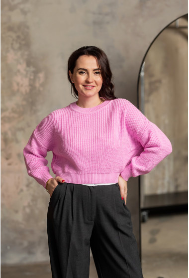 Рожевий светр в'язка . Maritel. Зображення 6