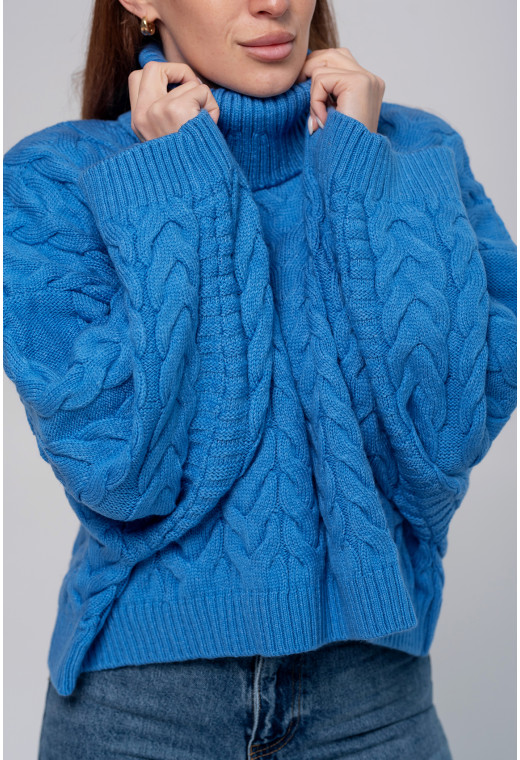 Синій светр вкорочений —  950563. Maritel. Зображення 1 Синій светр вкорочений —  950563. Maritel. Зображення 1