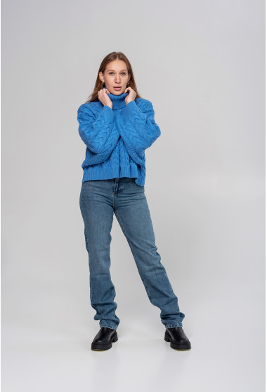 Синій светр вкорочений. Maritel. Зображення 10
