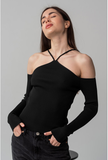 Чорний топ в'язка . Maritel. Зображення 10