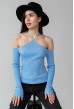 Голубой вязаный топ — 473056. Maritel Голубой вязаный топ — 473056. Maritel