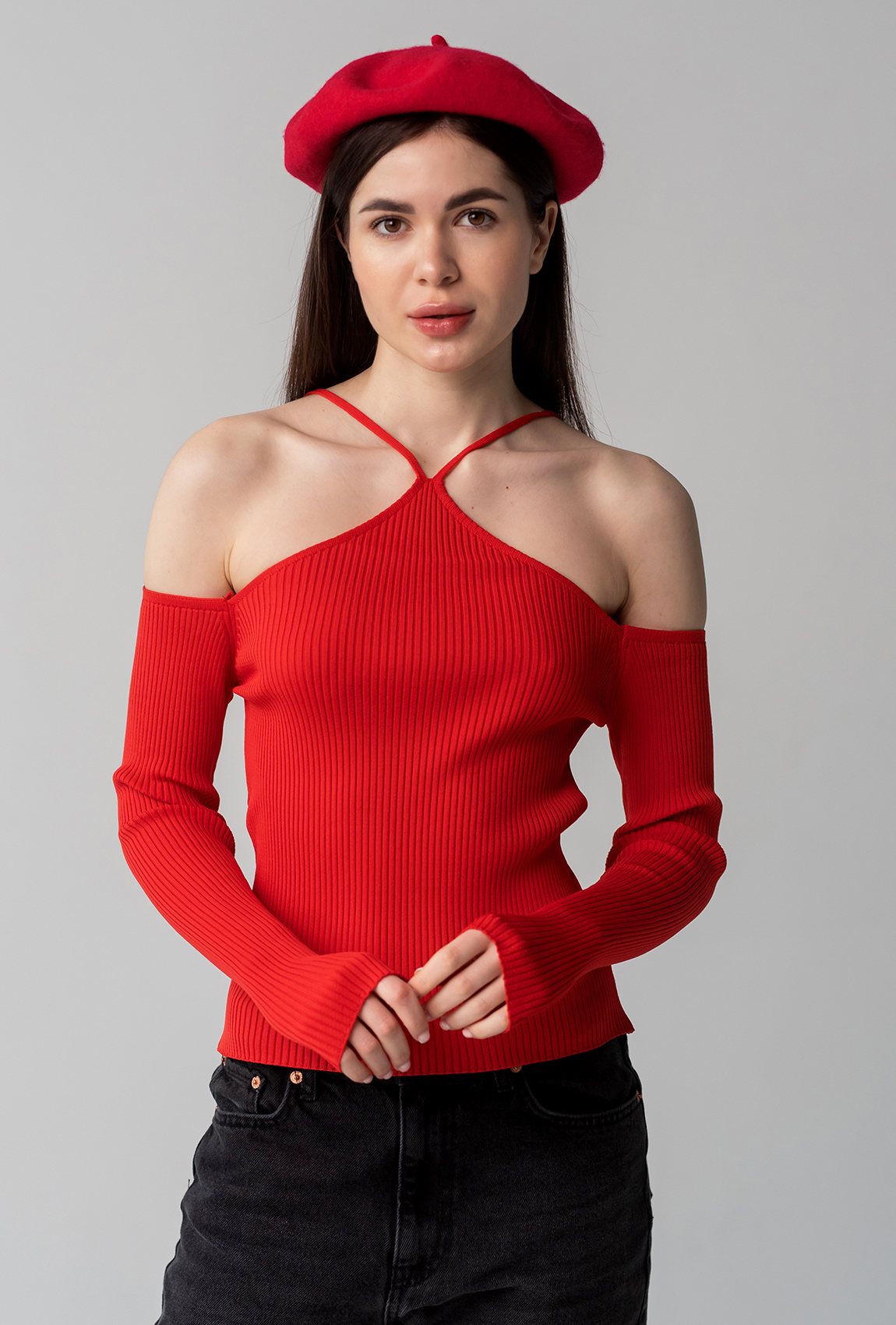 Красный топ вязка — 438548. Maritel Красный топ вязка — 438548. Maritel