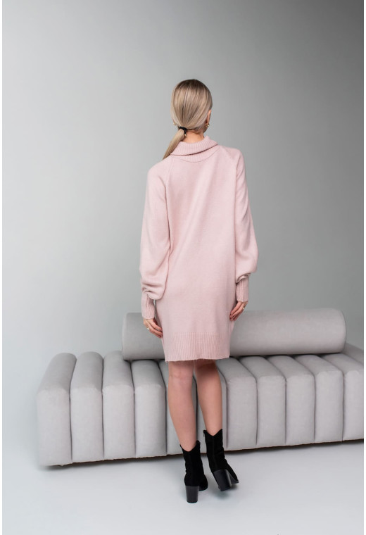 Пудровая туника с манжетом на резинке — 105633. Maritel. Изображенние 1 Пудровая туника с манжетом на резинке — 105633. Maritel. Изображенние 1