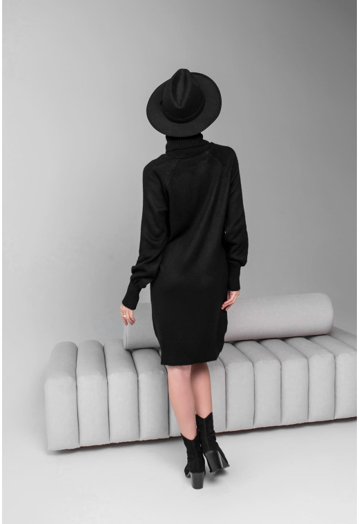 Чорна туніка з манжетом на резинці — 901116. Maritel. Зображення 2 Чорна туніка з манжетом на резинці — 901116. Maritel. Зображення 2