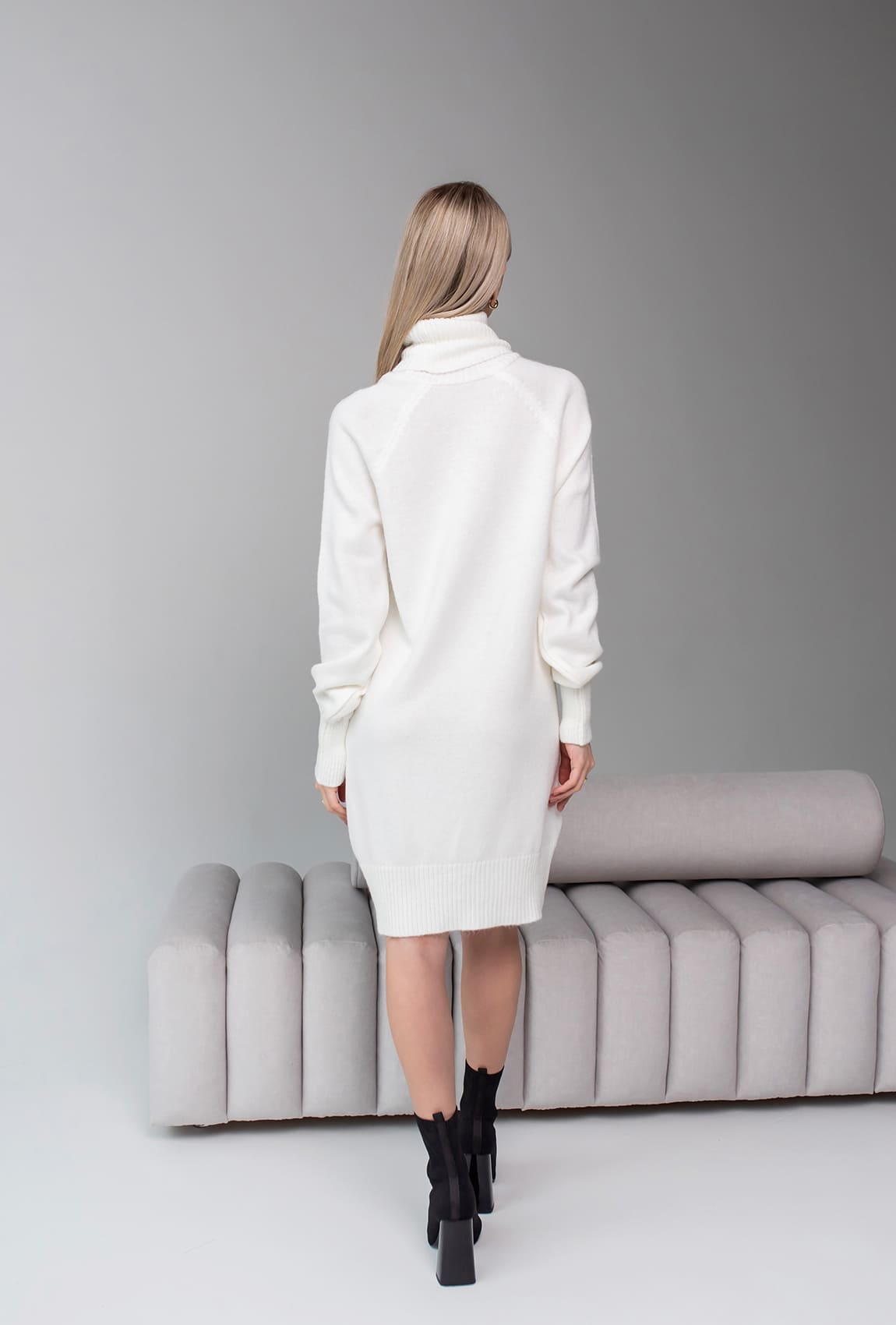 Туника с манжетом на резинке молоко —  850137. Maritel. Изображенние 2