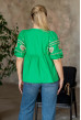 Зеленая вышиванка с отрезной кокеткой — 707866. Maritel. Изображенние 1 Зеленая вышиванка с отрезной кокеткой — 707866. Maritel. Изображенние 1