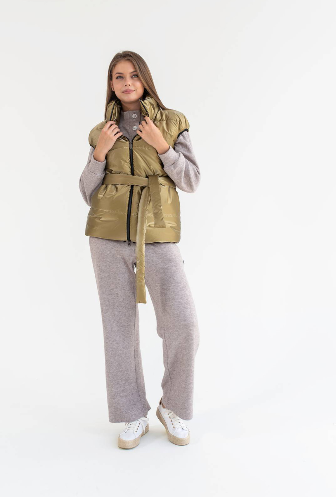 Золотистый Жилет плащевка —  223366. Maritel Золотистый Жилет плащевка —  223366. Maritel