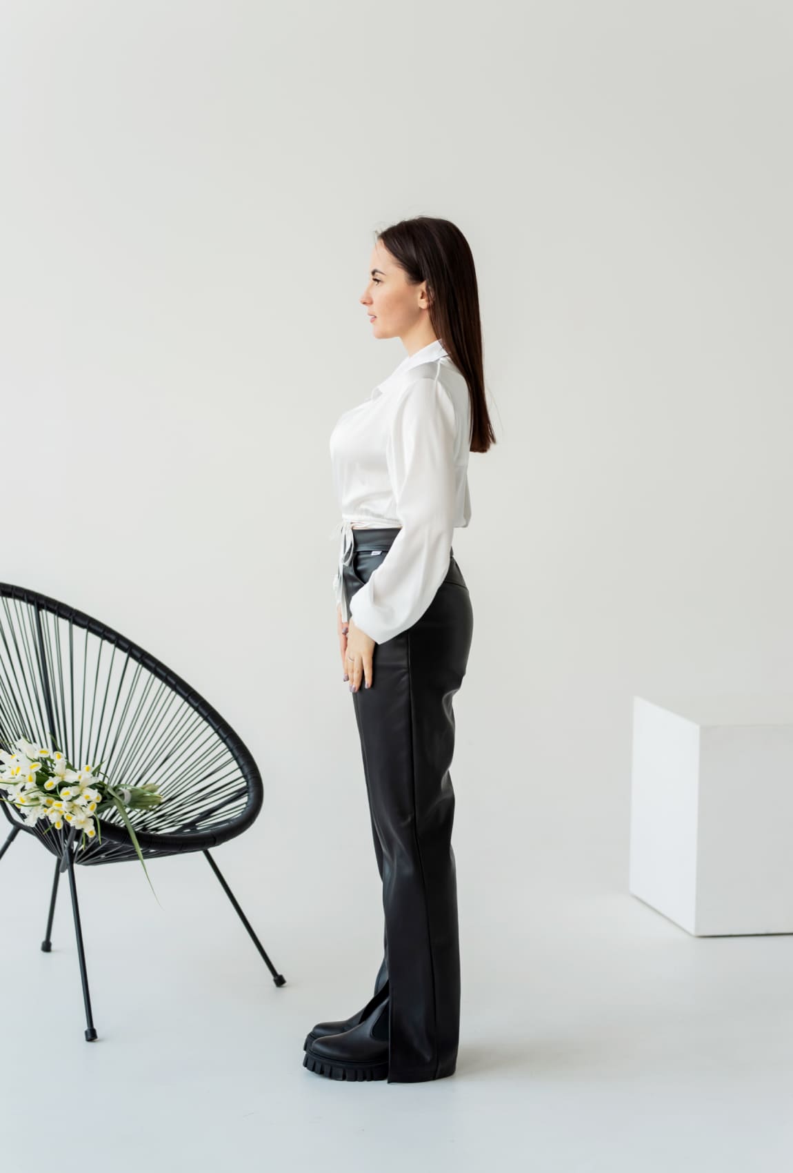 Рубашка укороченная армани молочного цвета — 454565. Maritel. Изображенние 1 Рубашка укороченная армани молочного цвета — 454565. Maritel. Изображенние 1