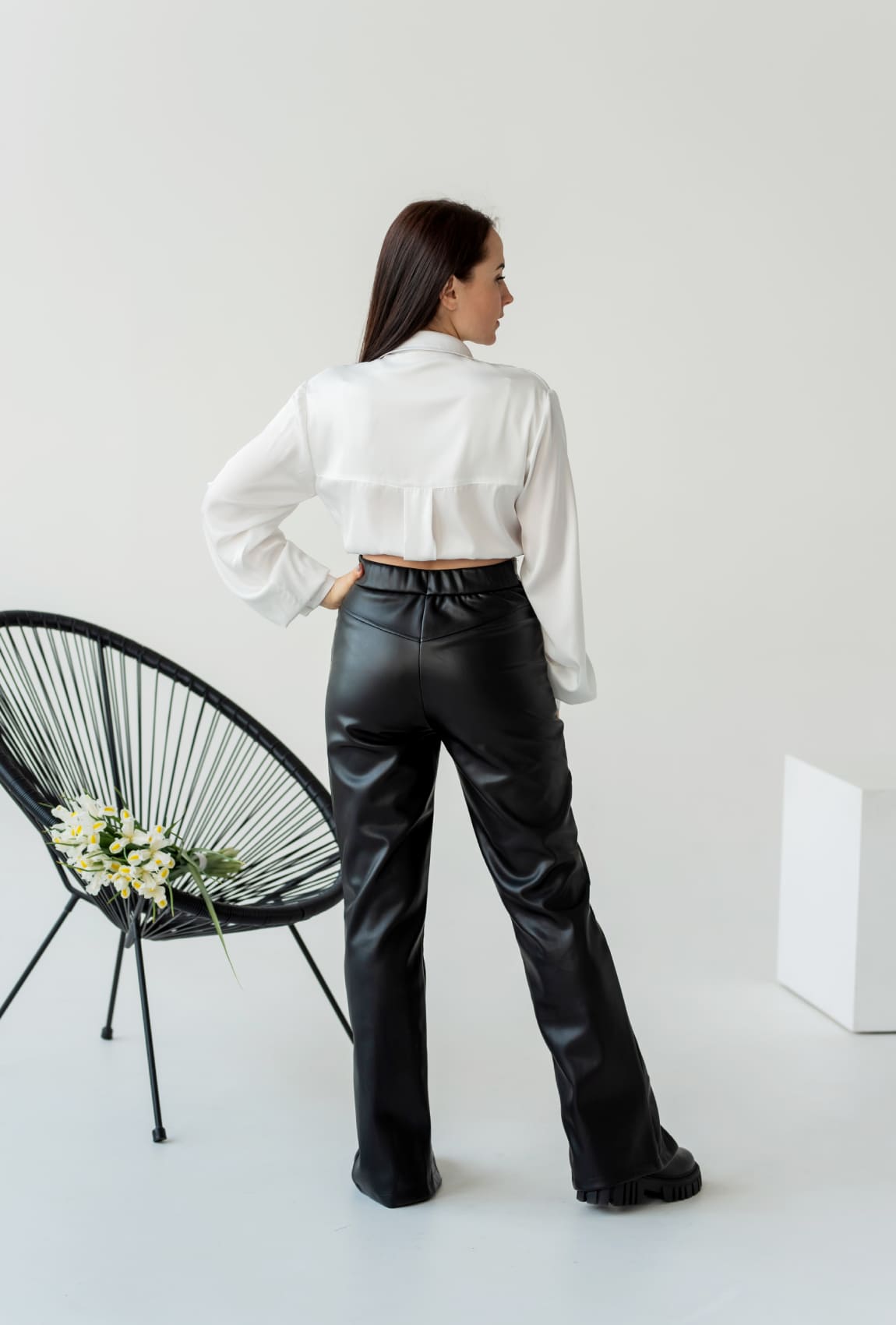 Рубашка укороченная армани молочного цвета — 454565. Maritel. Изображенние 2 Рубашка укороченная армани молочного цвета — 454565. Maritel. Изображенние 2