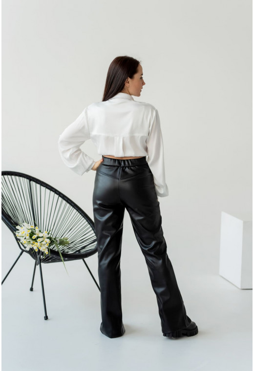 Рубашка укороченная армани молочного цвета — 454565. Maritel. Изображенние 2 Рубашка укороченная армани молочного цвета — 454565. Maritel. Изображенние 2