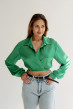 Изумрудная укороченная рубашка армани — 139023. Maritel Изумрудная укороченная рубашка армани — 139023. Maritel