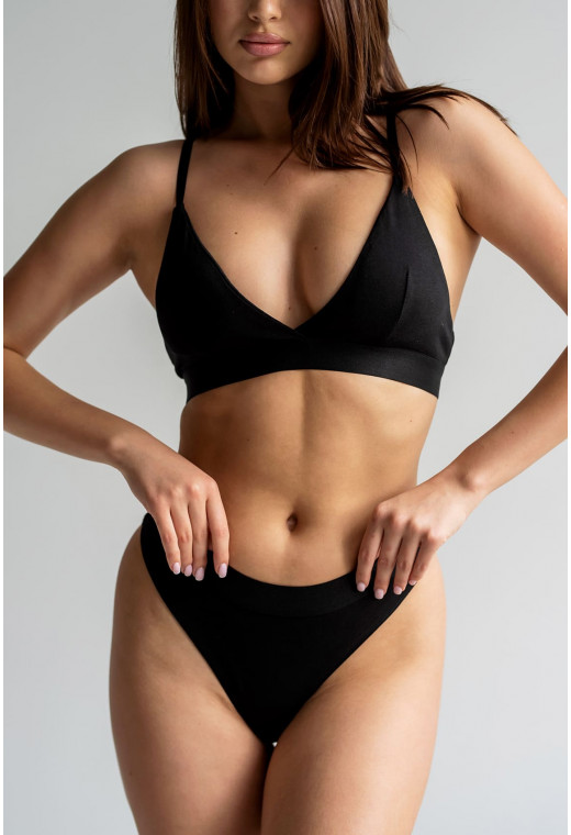 Чорний комплект білизни з резинкой — 259668. Maritel. Зображення 3 Чорний комплект білизни з резинкой — 259668. Maritel. Зображення 3