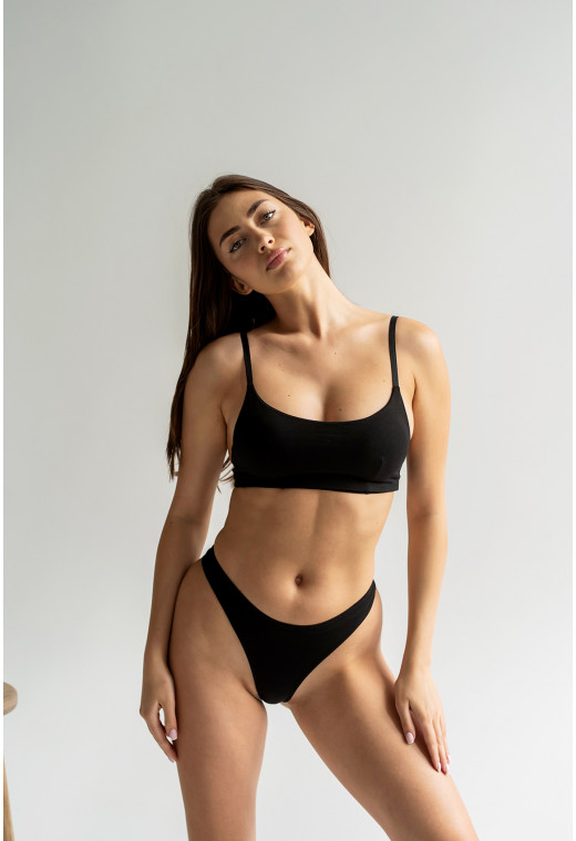 Чорний комплект білизни базовий — 359101. Maritel. Зображення 1 Чорний комплект білизни базовий — 359101. Maritel. Зображення 1