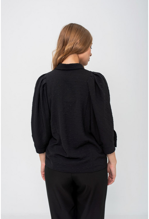 Черная блуза батист —  522610. Maritel. Изображенние 2 Черная блуза батист —  522610. Maritel. Изображенние 2