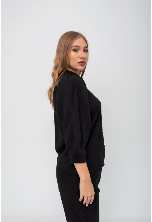 Черная блуза батист —  522610. Maritel. Изображенние 3 Черная блуза батист —  522610. Maritel. Изображенние 3