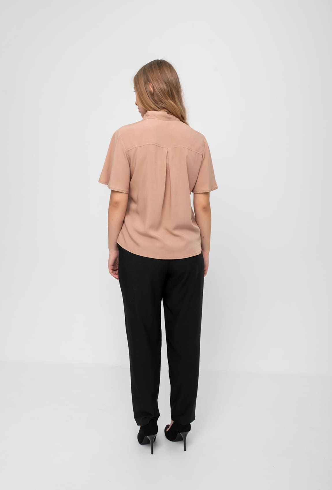 Бежевая блуза штапель  —  521961. Maritel. Изображенние 1