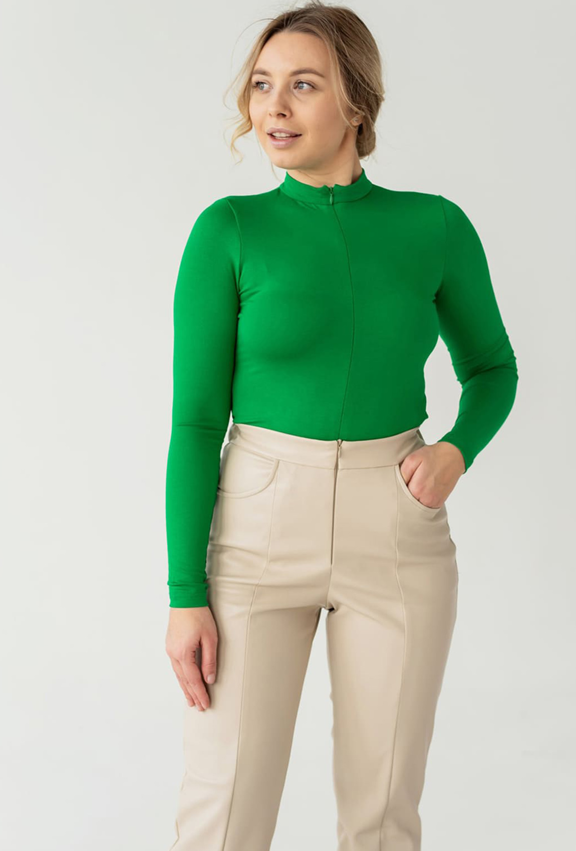 Зеленый боди на молнии —  710265. Maritel