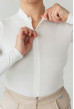 Молочный Боди на молнии — 142083. Maritel. Изображенние 2 Молочный Боди на молнии — 142083. Maritel. Изображенние 2