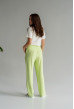Классические льняные брюки лайм — 468948. Maritel. Изображенние 2 Классические льняные брюки лайм — 468948. Maritel. Изображенние 2