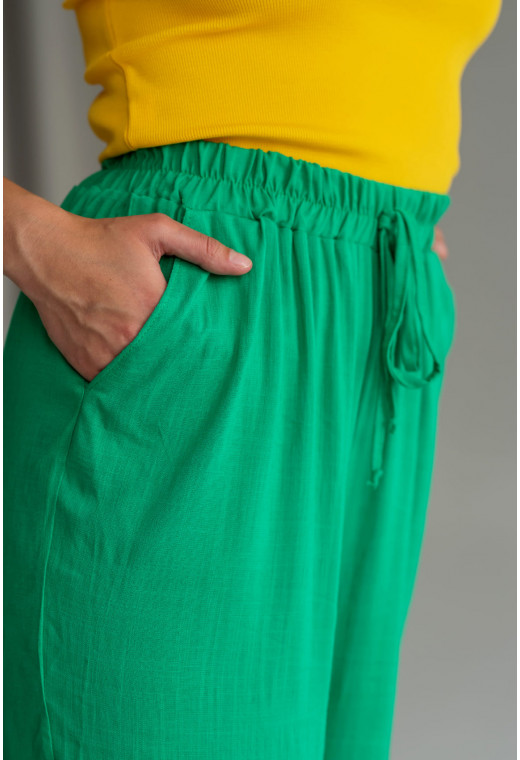 Зелені костюмні штани палаццо — 706725. Maritel. Зображення 1 Зелені костюмні штани палаццо — 706725. Maritel. Зображення 1