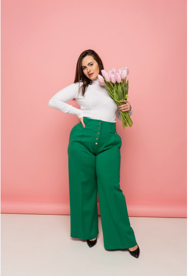 Зеленые брюки люкс. Maritel. Изображенние 2