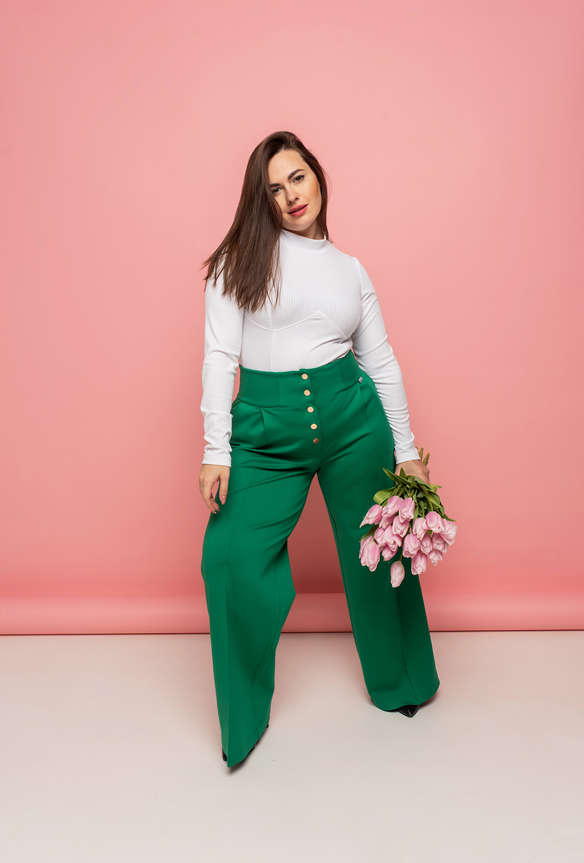 Зеленые брюки люкс —  282981. Maritel. Изображенние 1