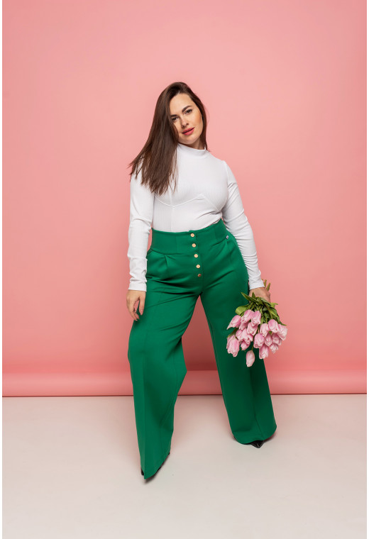 Зелені штани люкс — 282981. Maritel. Зображення 1 Зелені штани люкс — 282981. Maritel. Зображення 1