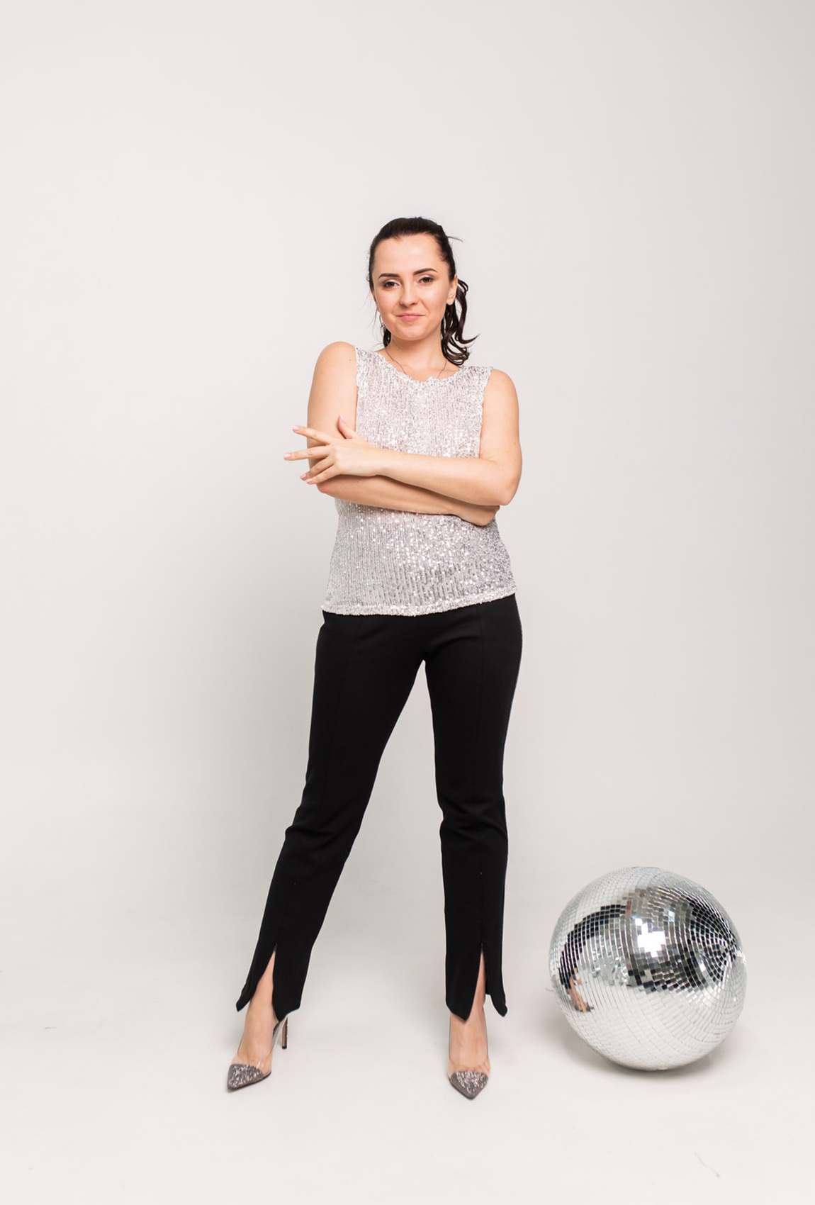 Черные брюки с кантом —  210104. Maritel Черные брюки с кантом —  210104. Maritel